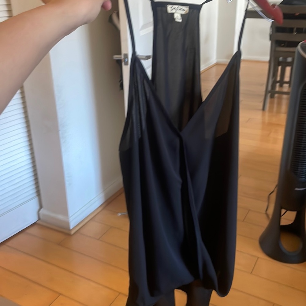 Black blouse size L good quality